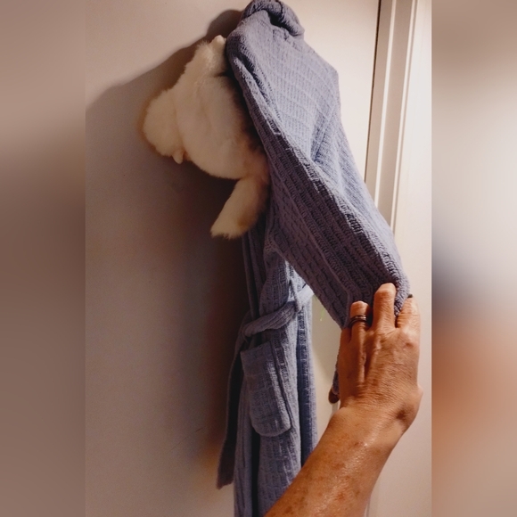 Women's Custom Crazy Cat Kitty Plushie Colorado Clothing Midi Robe. - Picture 5 of 8